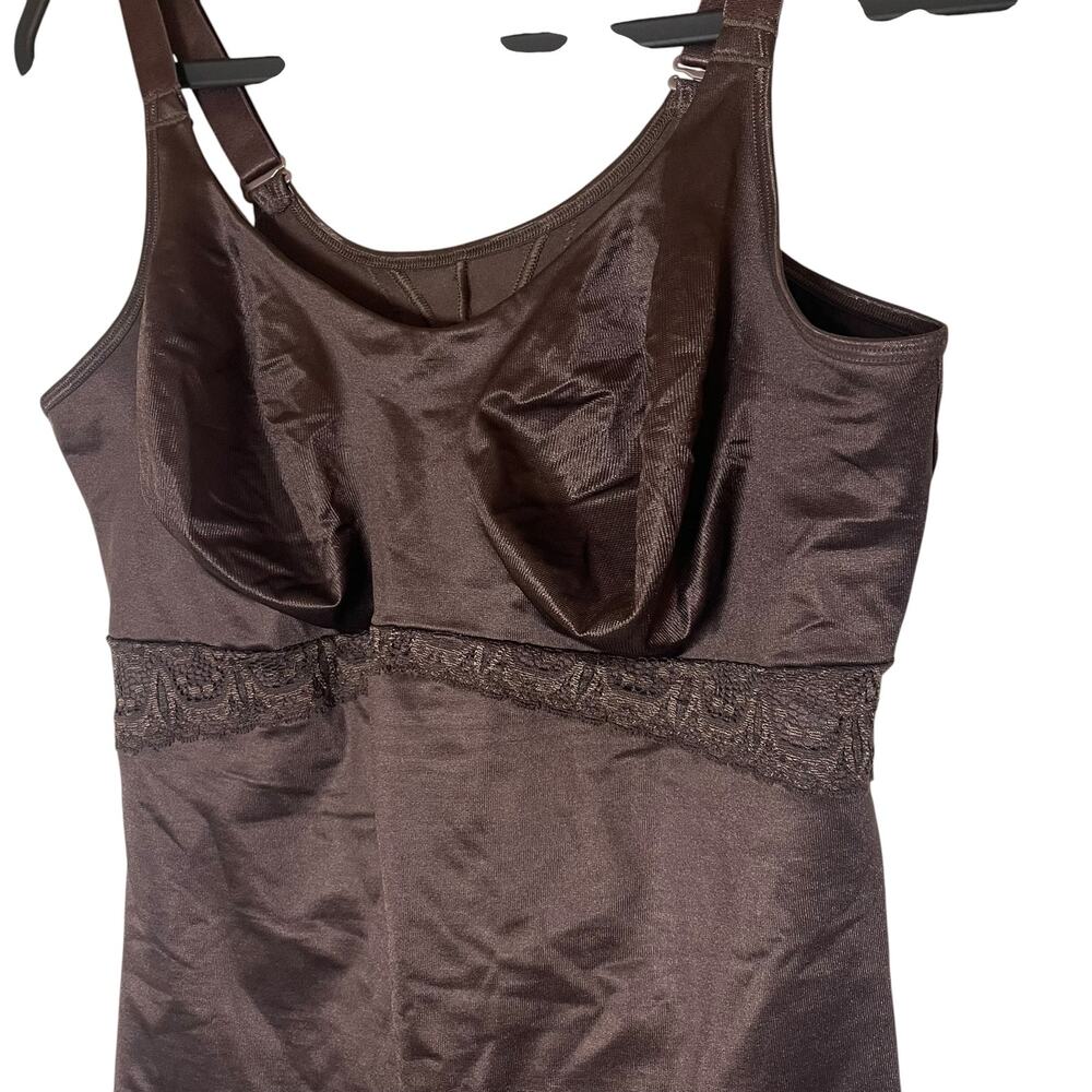 Ruby Ribbon Lace Cami 3024 Brown Level 4 Support Size 42/XL Shapewear Tank - Picture 2 of 10